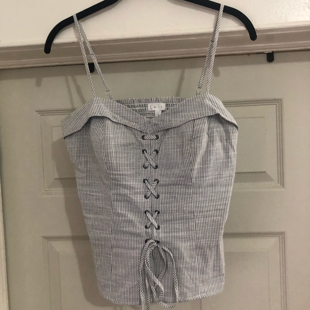 Lace up going out top!